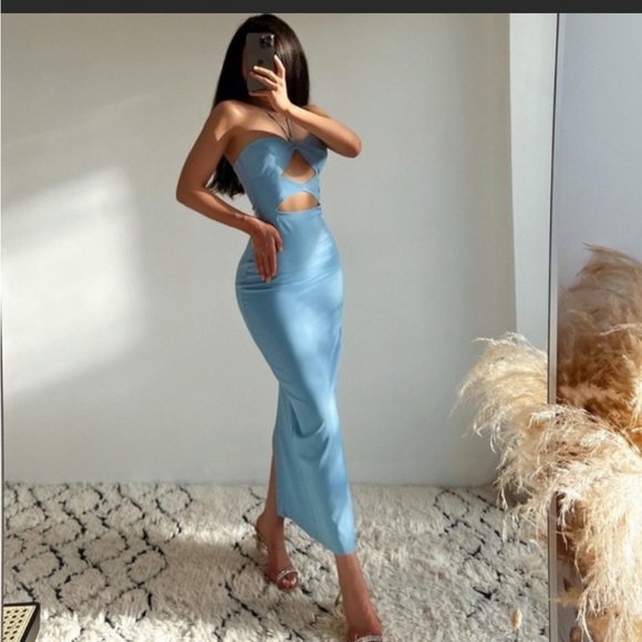 Cutout dress blue - Picture 12 of 17